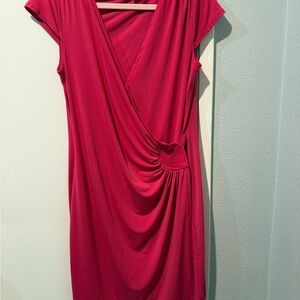 Aa Studio Vibrant Pink midi Dress